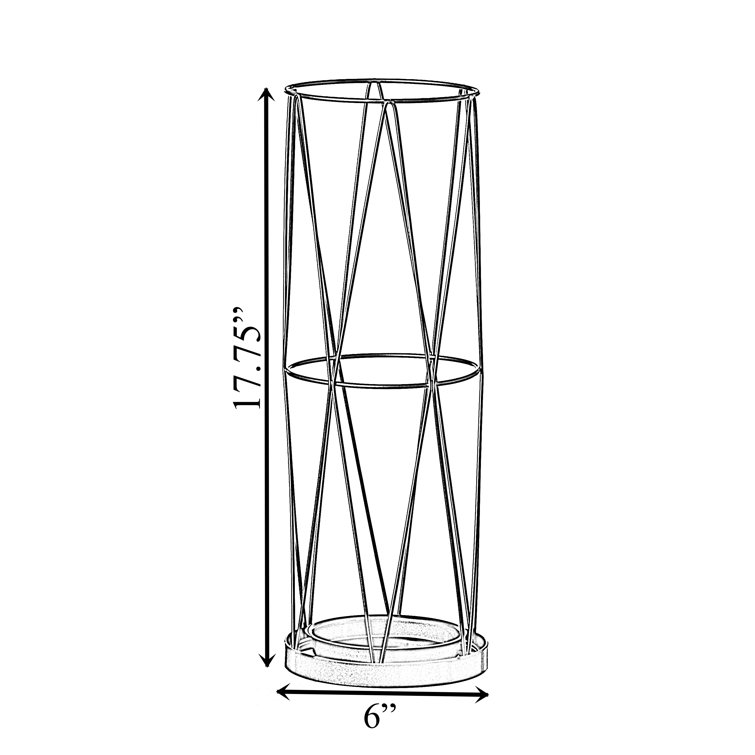 Vintiquewise Metal Free Standing Umbrella Base & Reviews Wayfair Canada